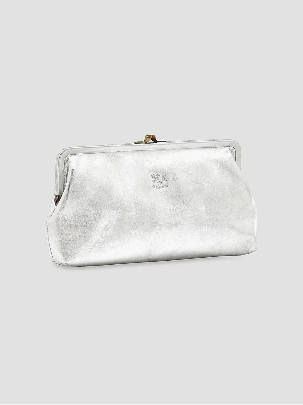 Il Bisonte Women’s Metallic Leather Clutch